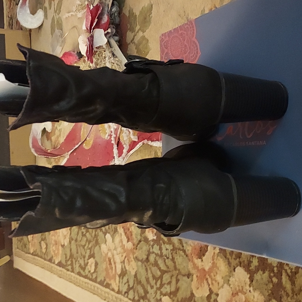Carlos Santana paisley black boots - Picture 3 of 9